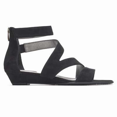 Rockport Total Motion Zandra Strappy Sandalen Damen Schwarz MXB-410826